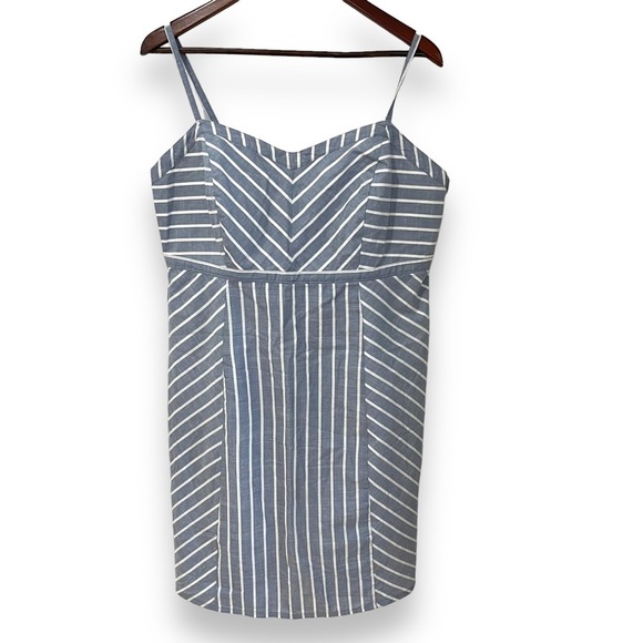 Denver Hayes blue and white stripes adjustable straps elastic black size XL - Picture 1 of 10